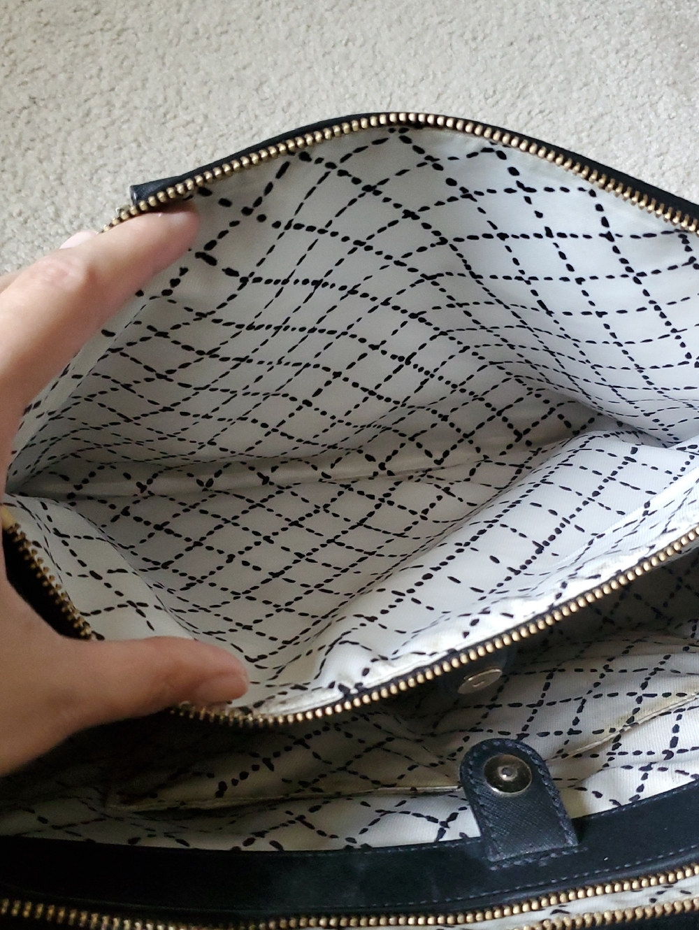 *Wounded Bird Project Bag* Kate Spade Newbury Lane Leather Tote Handbag - Picture 4 of 7